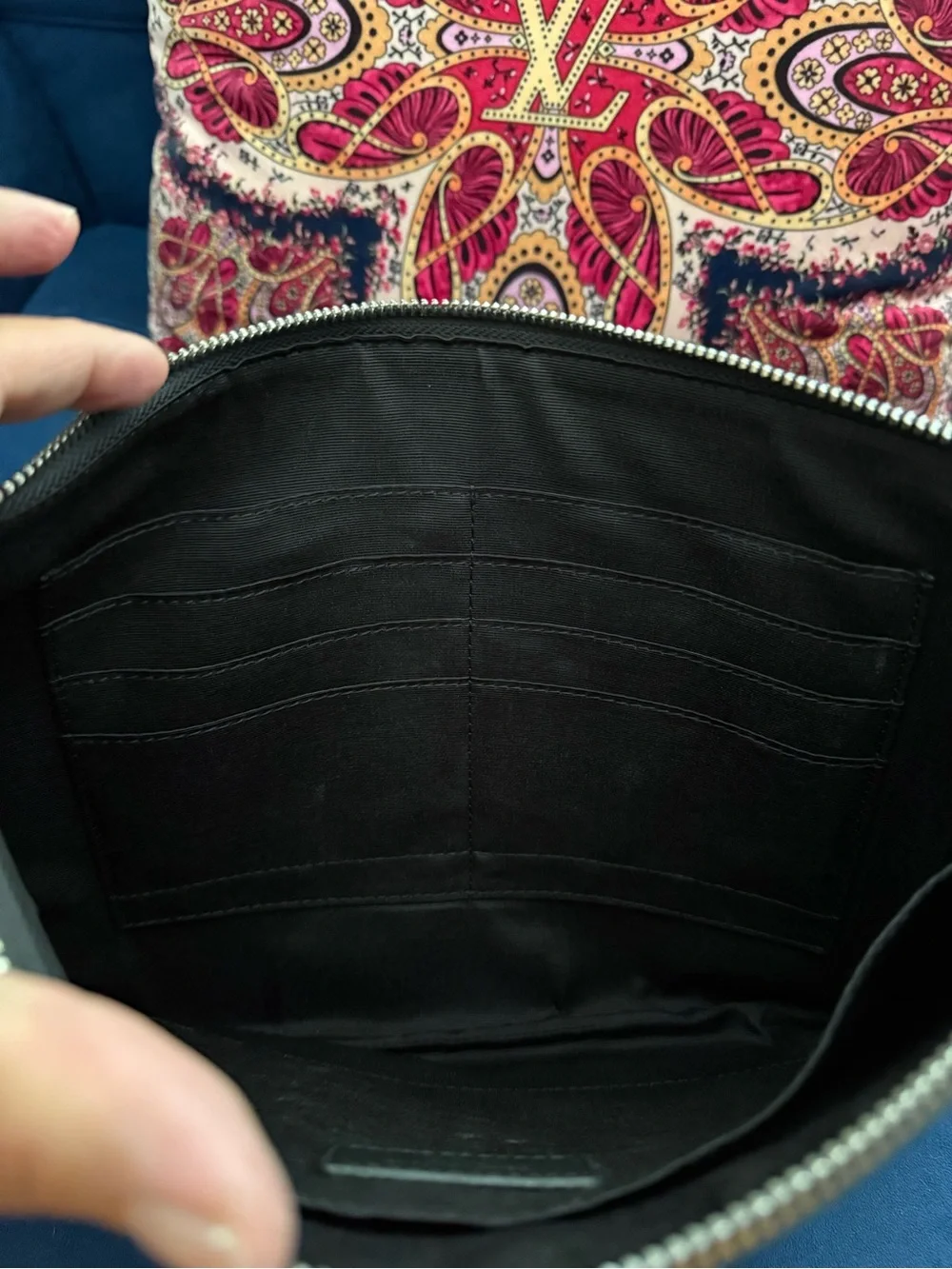 Saint Laurent Black Leather Laptop Sleeve